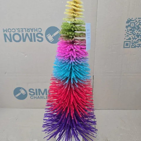 BOX OF 6 GISELA GRAHAM LONDON MULTICOLORED CHRISTMAS TREES