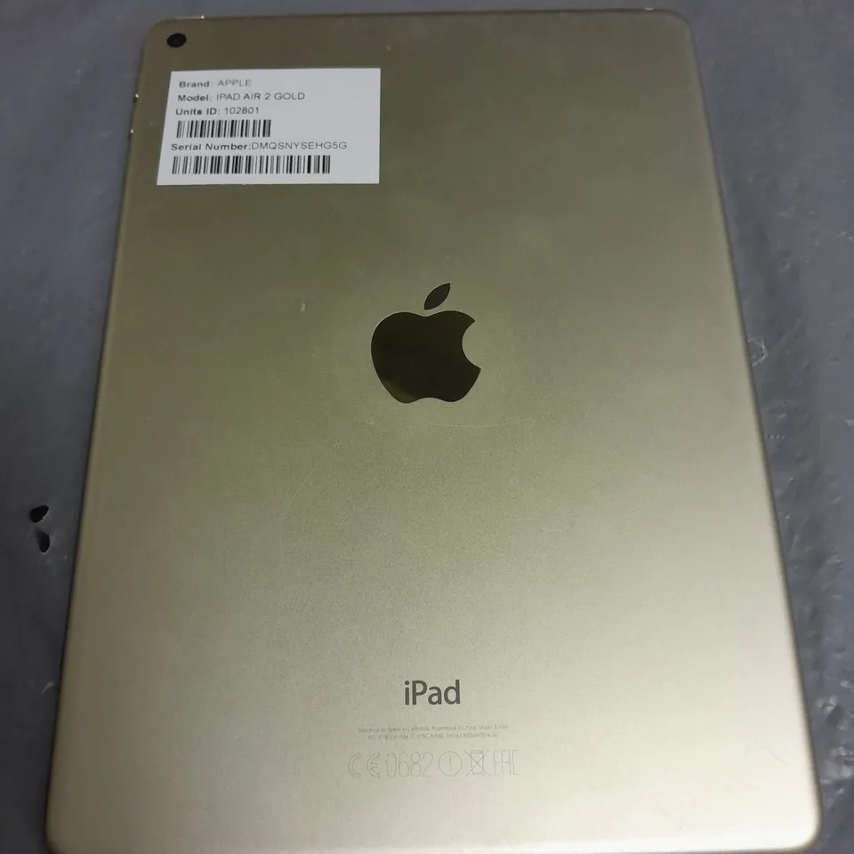 UNBOXED APPLE IPAD AIR 2 GOLD - A1566