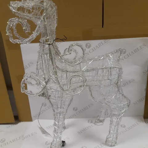 OUTDOOR SPUN ACRYLIC STANDING REINDEER 