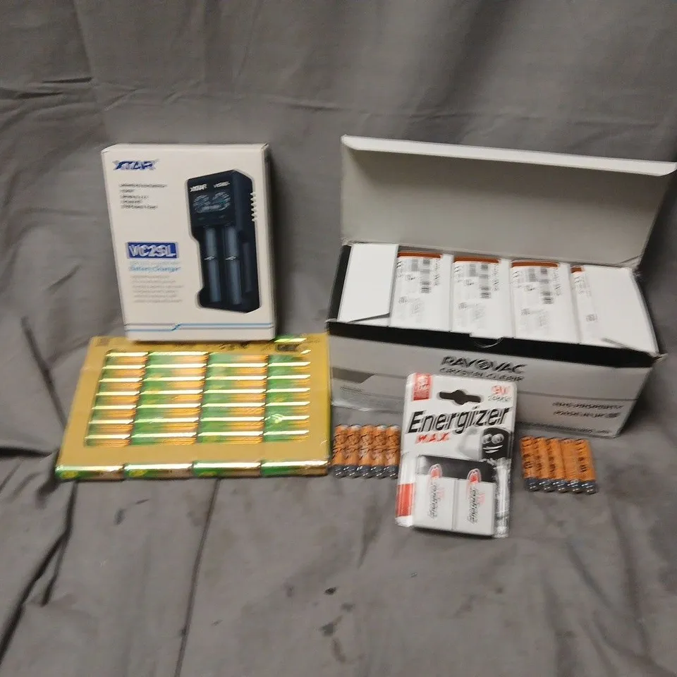 APPROXIMATELY 15 ASSORTED BATTERY PRODUCTS TO INCLUDE ENERGIZER MAX, HEARING AID BATTERIES, AA, ETC - COLLECTION ONLY
