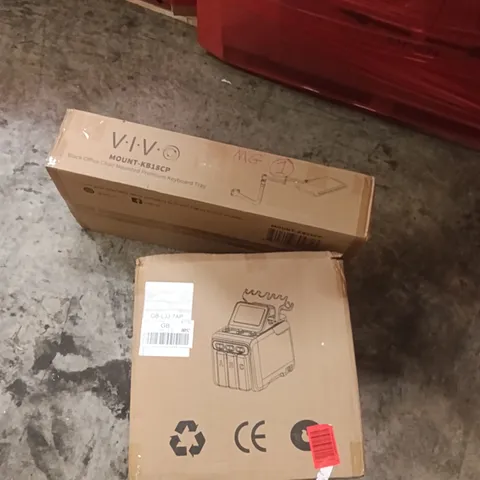 Pallet of assorted items including - mounted premium keyboard tray, hydrogen oxygen facial care machine