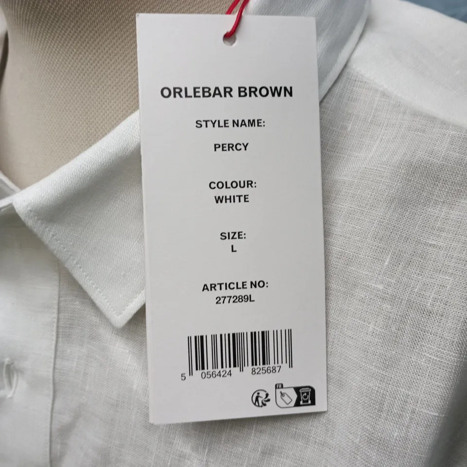 ORLEBAR BROWN PERCY WHITE SHIRT – SIZE L