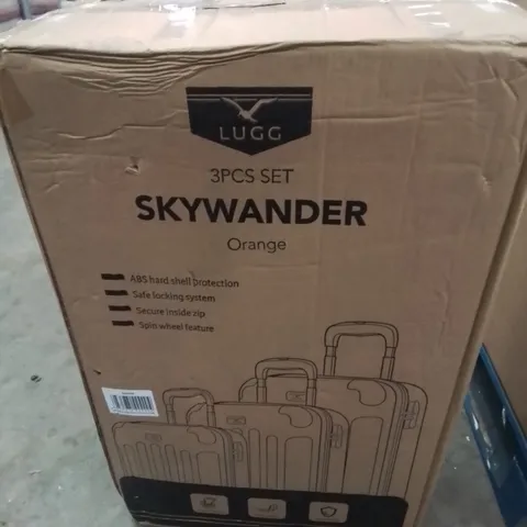 BOXED SKYWANDER 3PCS ORANGE LUGGAGE SET