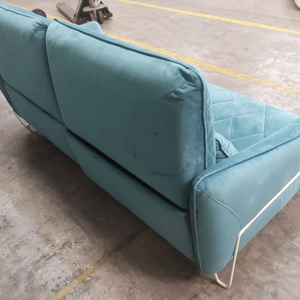 QUALITY DESIGNER ITALIAN MADE AXELLE 3 SEATER ELECTRIC RECLINER VELVET SOFA