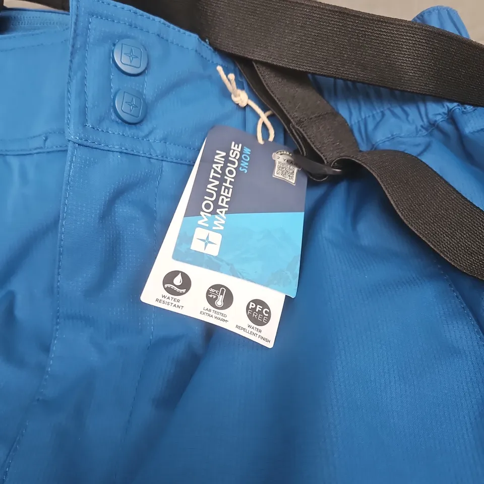 MOUNTAIN WAREHOUSE DUSK II SKI PAINT BLUE MEDIUM WITH TAGS