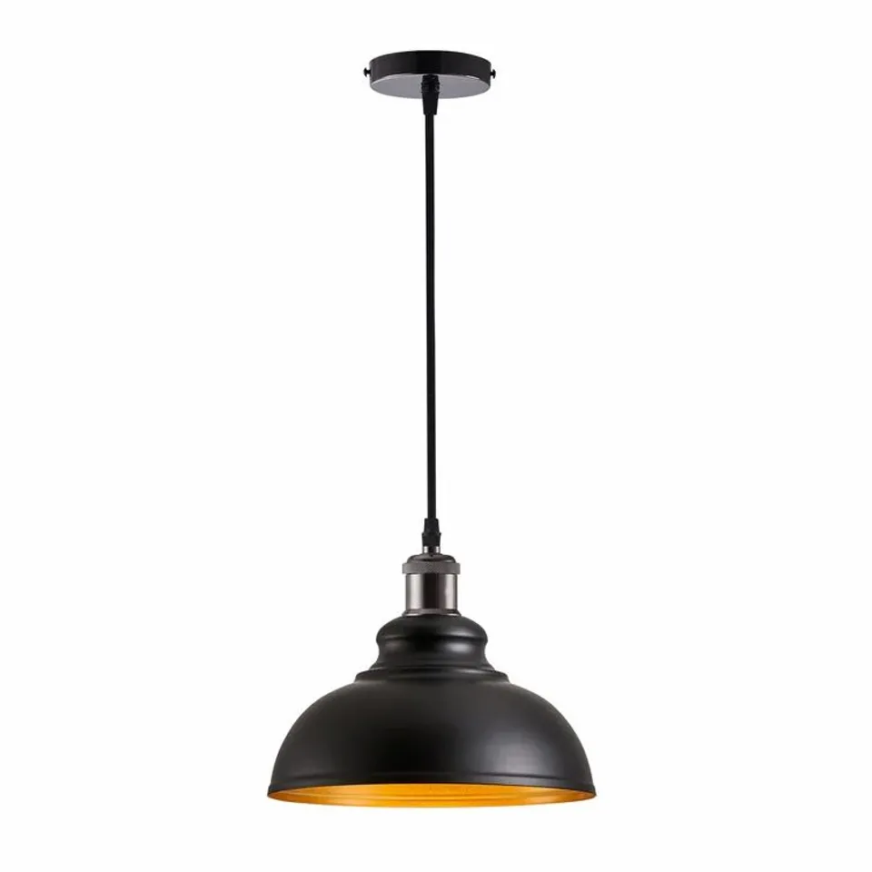 TENNYSON  LIGHT SINGLE DOME PENDANT FINISH BLACK 