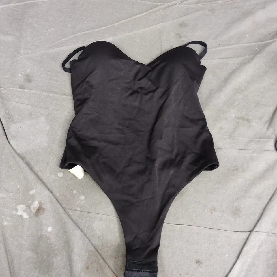 MARS THE LABEL UK 8 BLACK WOMEN'S BODYSUIT