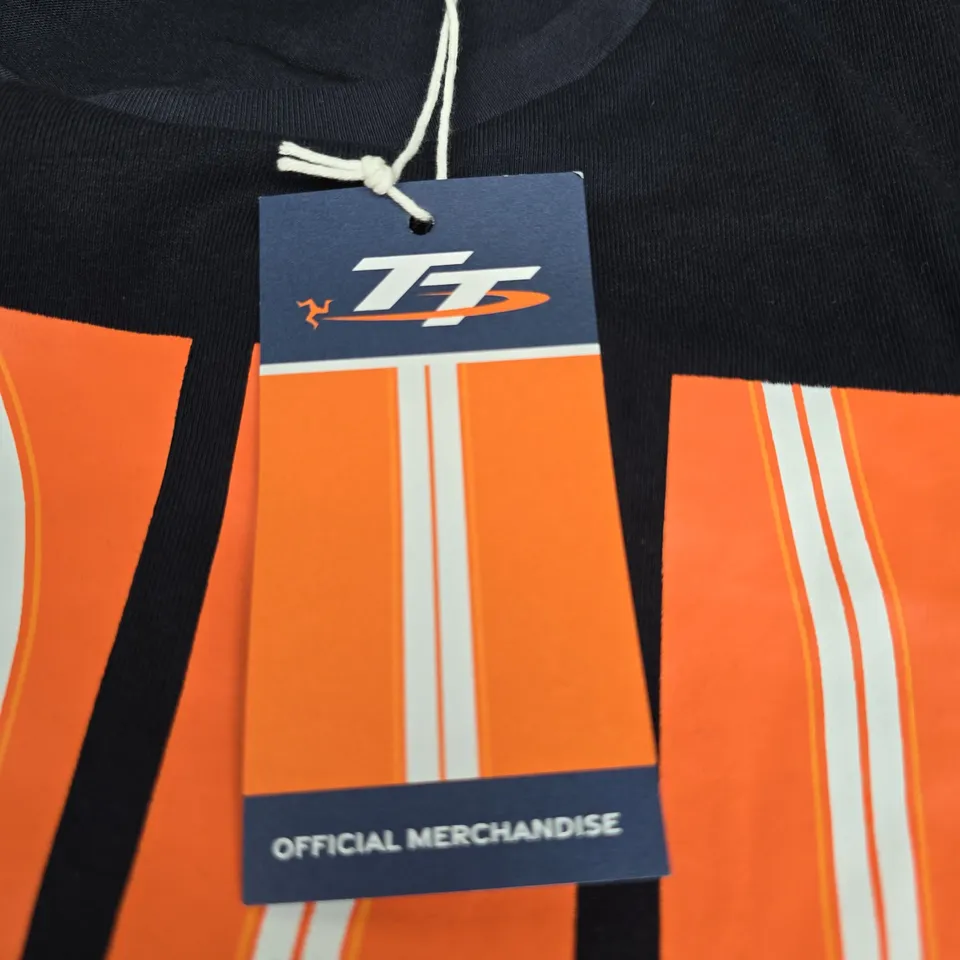 ISLE OF MAN TT OFFICIAL MERCHANDISE T‑SHIRT – NAVY, UK MEDIUM (M)