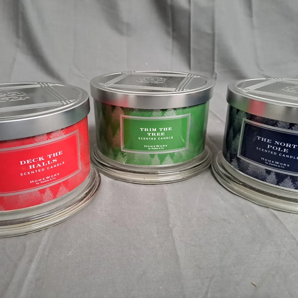 BOXED SET OF 3 HOMEWORX SENTED CANDLES