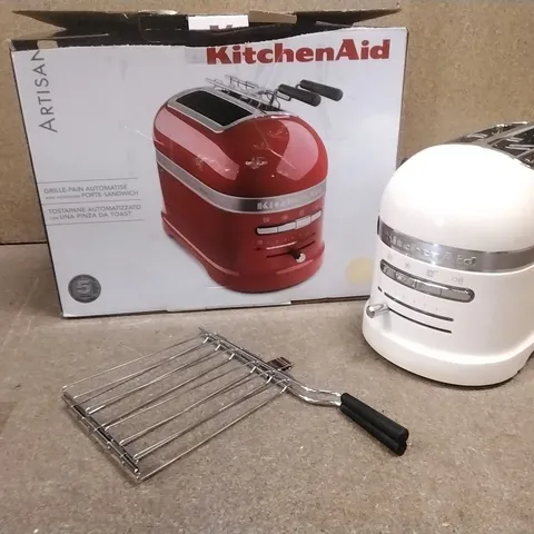 BOXED KITCHENAID 5KMT2204BAC ARTISAN 2 SLICE TOASTER ALMOND CREAM