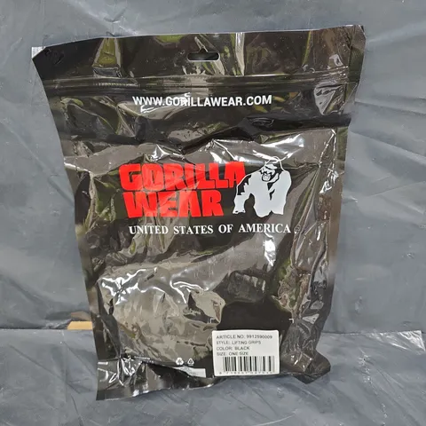 SEALED GORILLA WEAR LIFTING GRIPS IN BLACK