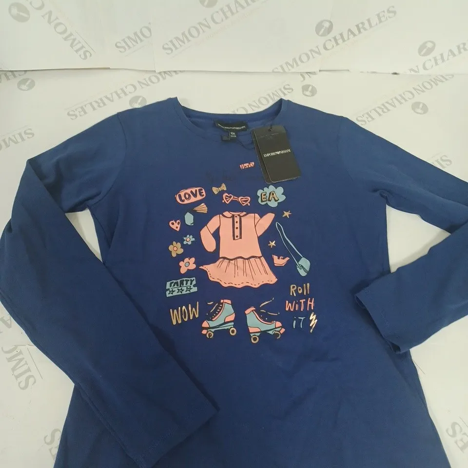 EMPORIO ARMANI GRAPHIC T-SHIRT SIZE 10 YEARS