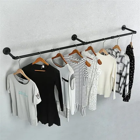 BOXED OEHLSCHLAEGER ADJUSTABLE WALL MOUNTED CLOTHES RACK