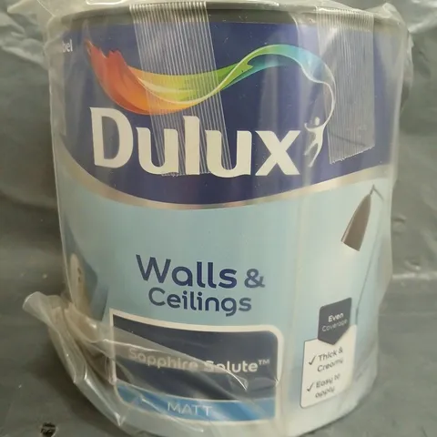 DULUX WALLS & CEILINGS PAINT - SAPPHIRE SALUTE - 2.5L - COLLECTION ONLY