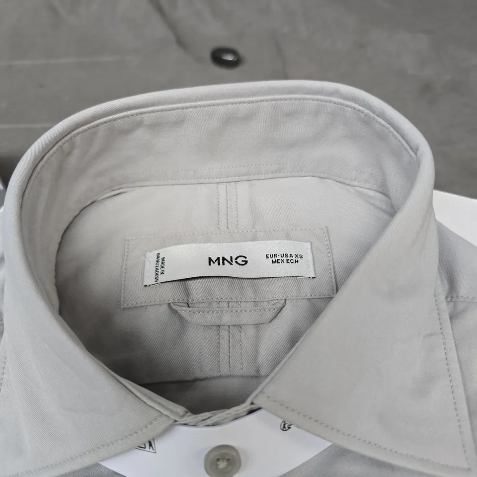 MANGO MNG MEN'S SHIRT – SLIM FIT, GREY. XS