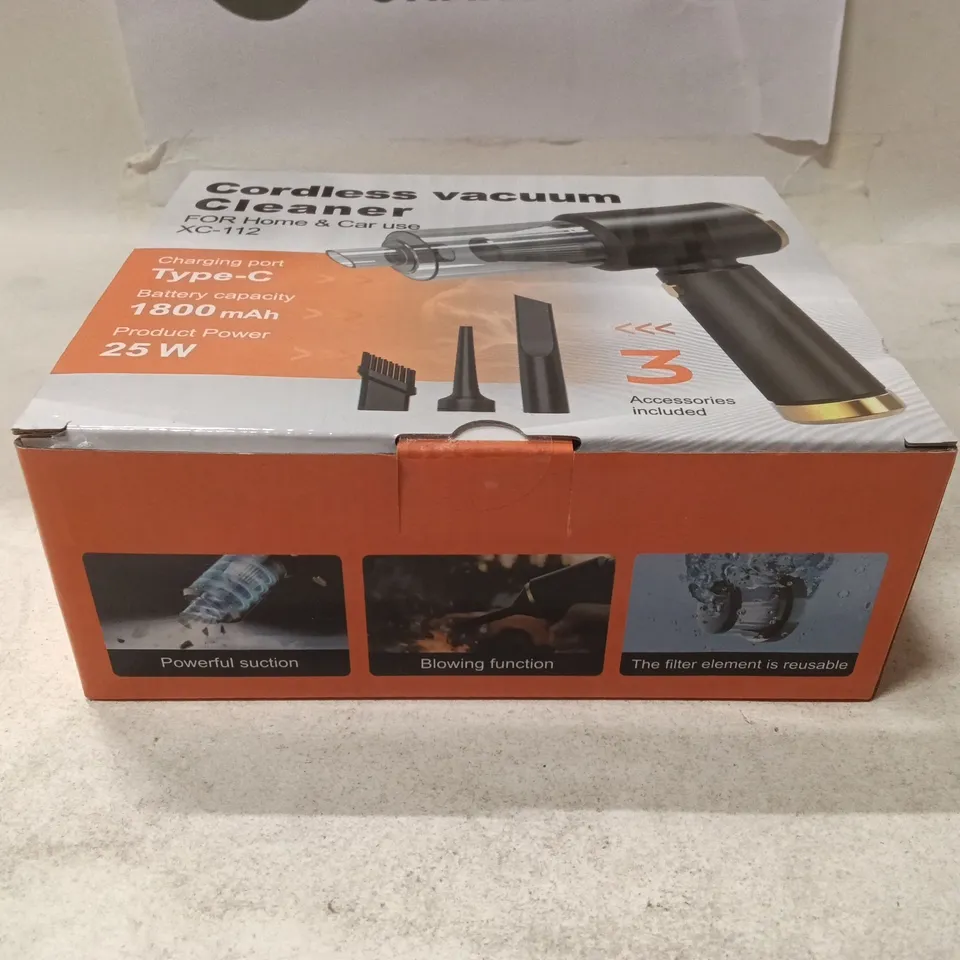 CORDLESS VACUUM CLEANER XC-112 – BOXED