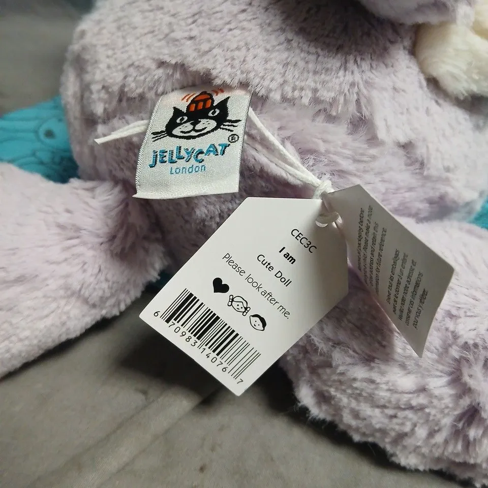 JELLYCAT LONDON BUNNY PLUSH TOY IN LAVENDER