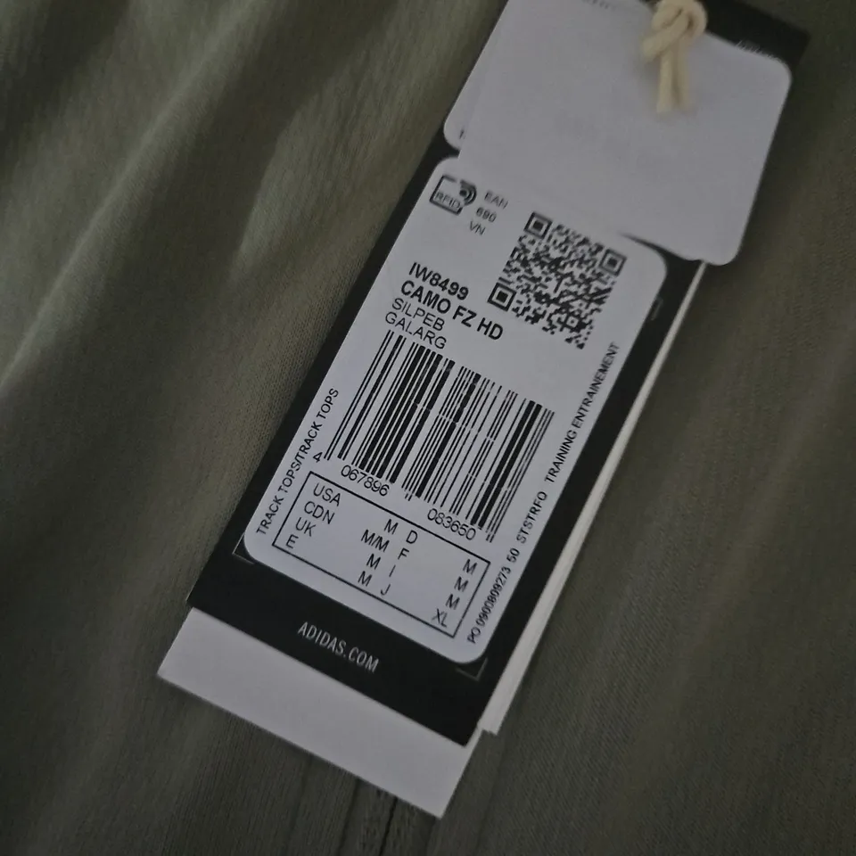 ADIDAS IW8499 CAMOUFLAGE FZ HD ZIP HOODIE – OLIVE, UK M