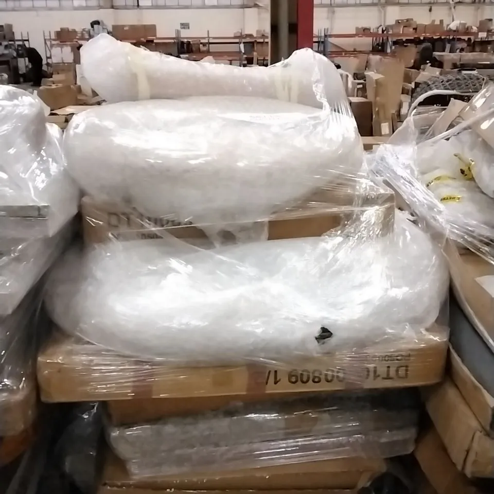 PALLET OF ASSORTED BOXED DINING TABLE PARTS