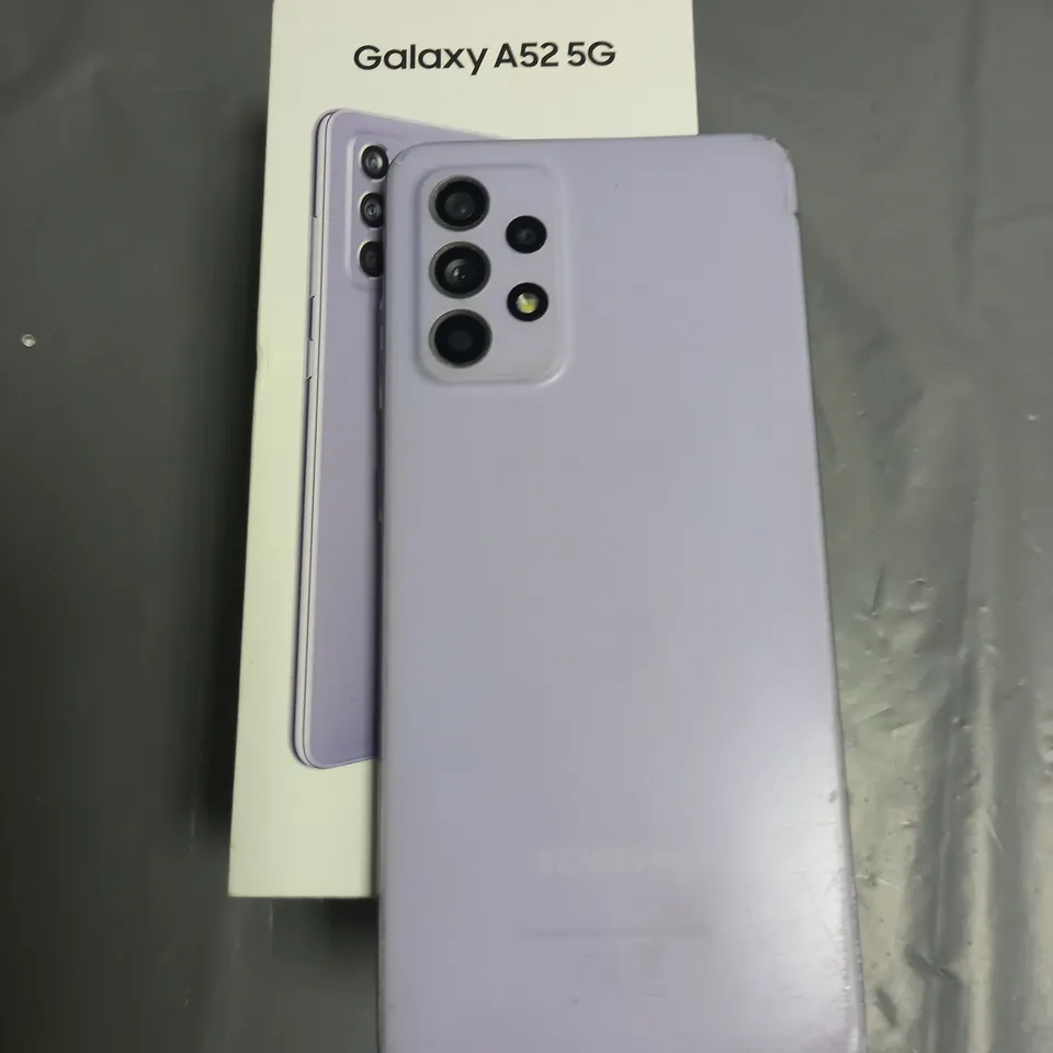 BOXED SAMSUNG GALAXY A52 5G IN LILAC