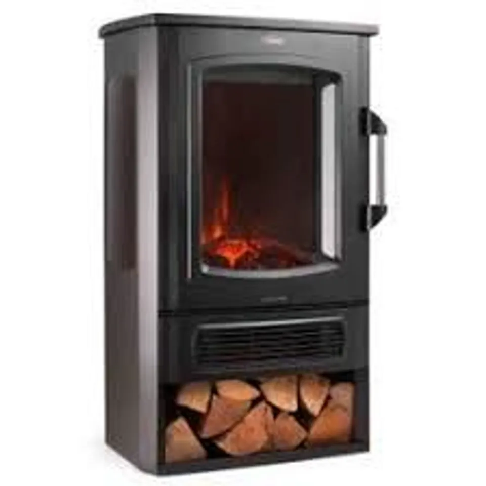 BOXED NEO ELECTRIC HEATER FLAME AND LOG STORE 2000W - BLACK (1 BOX)