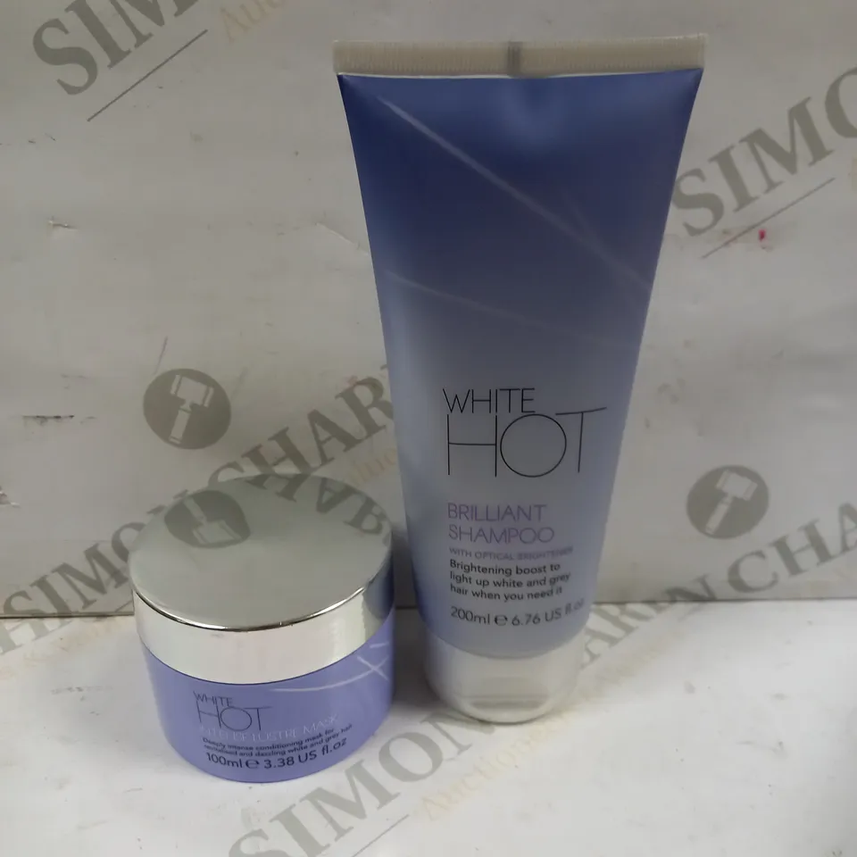 WHITE HOT HAIR COLLECTION TO INCLUDE BRILLIANT SHAMPOO & INTENSE LUSTURE MASK