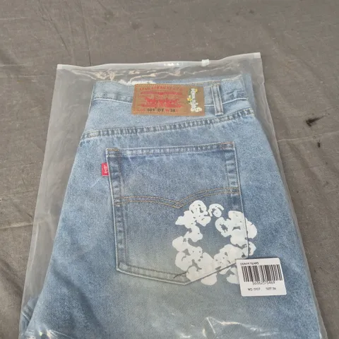 DENIM TEARS X LEVI STRAUSS 501 STRAIGHT LEG JEANS - SIZE 36