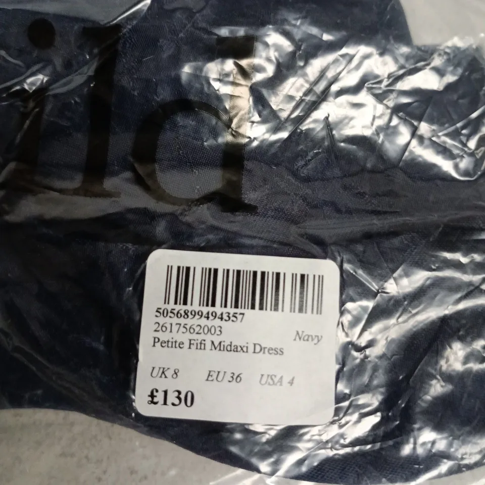 nobodys child Petite Fifi Midaxi Dress - Navy, UK 8 (EU 36, USA 4) 