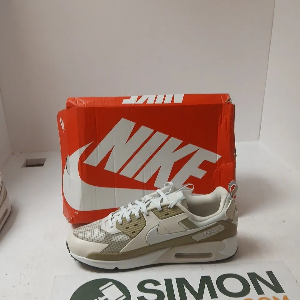  NIKE AIR MAX 90 DRIFT SNEAKERS – LIGHT BONE/OFF WHITE - UK 10.5