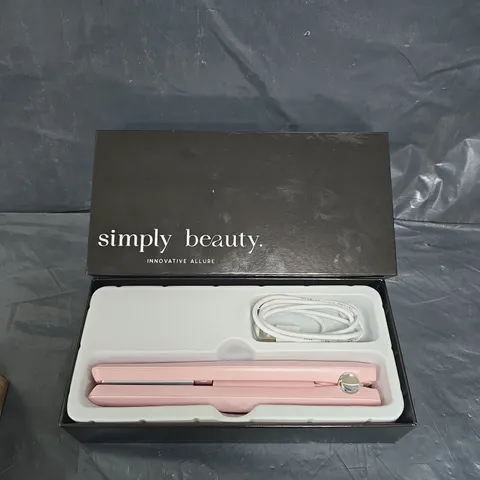 SIMPLY BEAUTY CORDLESS COMPACT STRAIGHTENER IN PINK