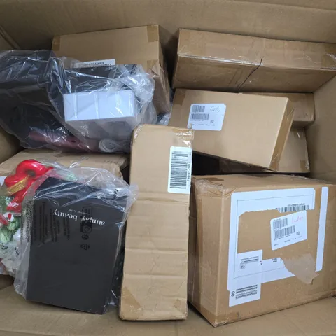 APPROXIMATELY 15 ASSORTED ITEMS TO INCLUDE TRAVEL STRAIGHTENER, SIMPLY BEAUTY HAIR REMOVER, LED FLAMELESS PILLAR CANDLES, ETC - COLLECTION ONLY