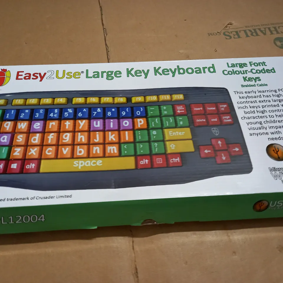 BOXED EASY2USE LARGE KEY KEYBOARD