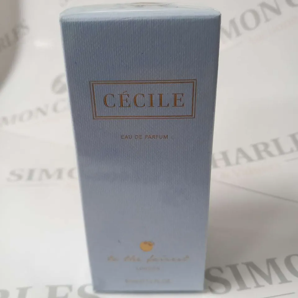BOXED AND SEALED CECILE EAU DE PARFUM TO THE FAIREST LONDON 50ML
