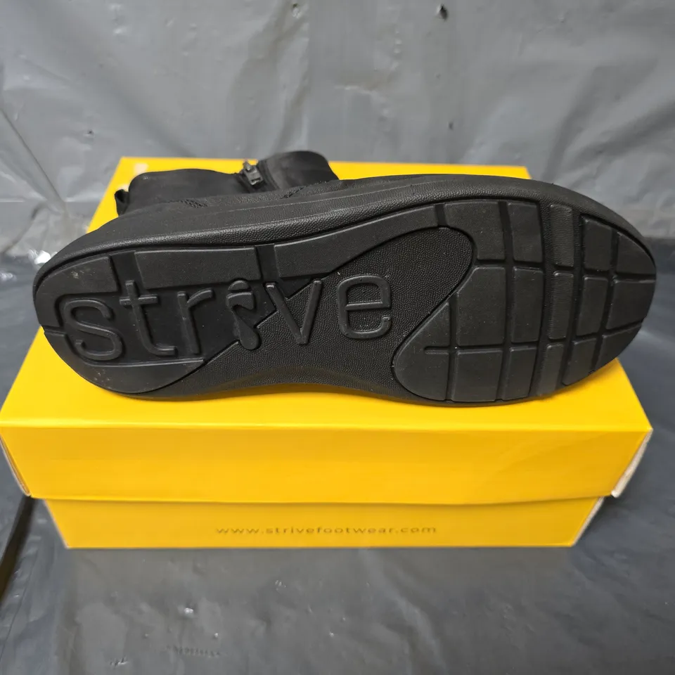 STRIVE BAMFORD II WATER RESISTANT ANKLE BOOT BLACK SIZE 6