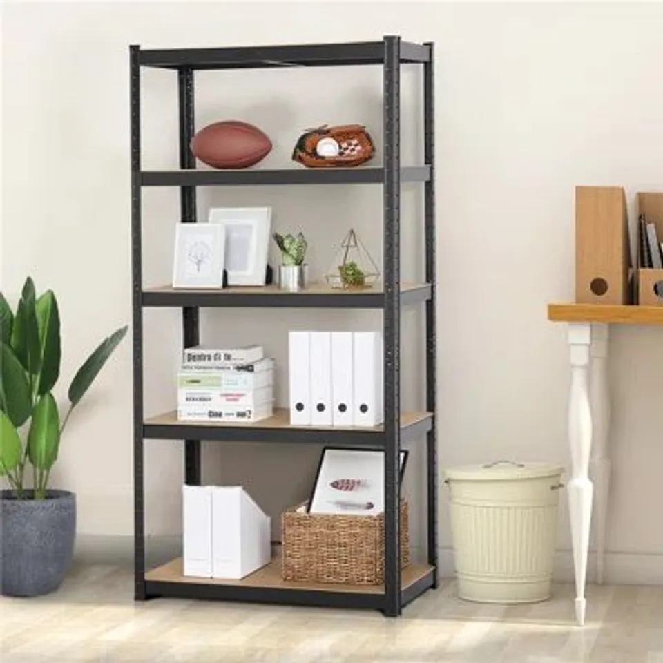 BOXED 90CM W STEEL SHELVING UNIT