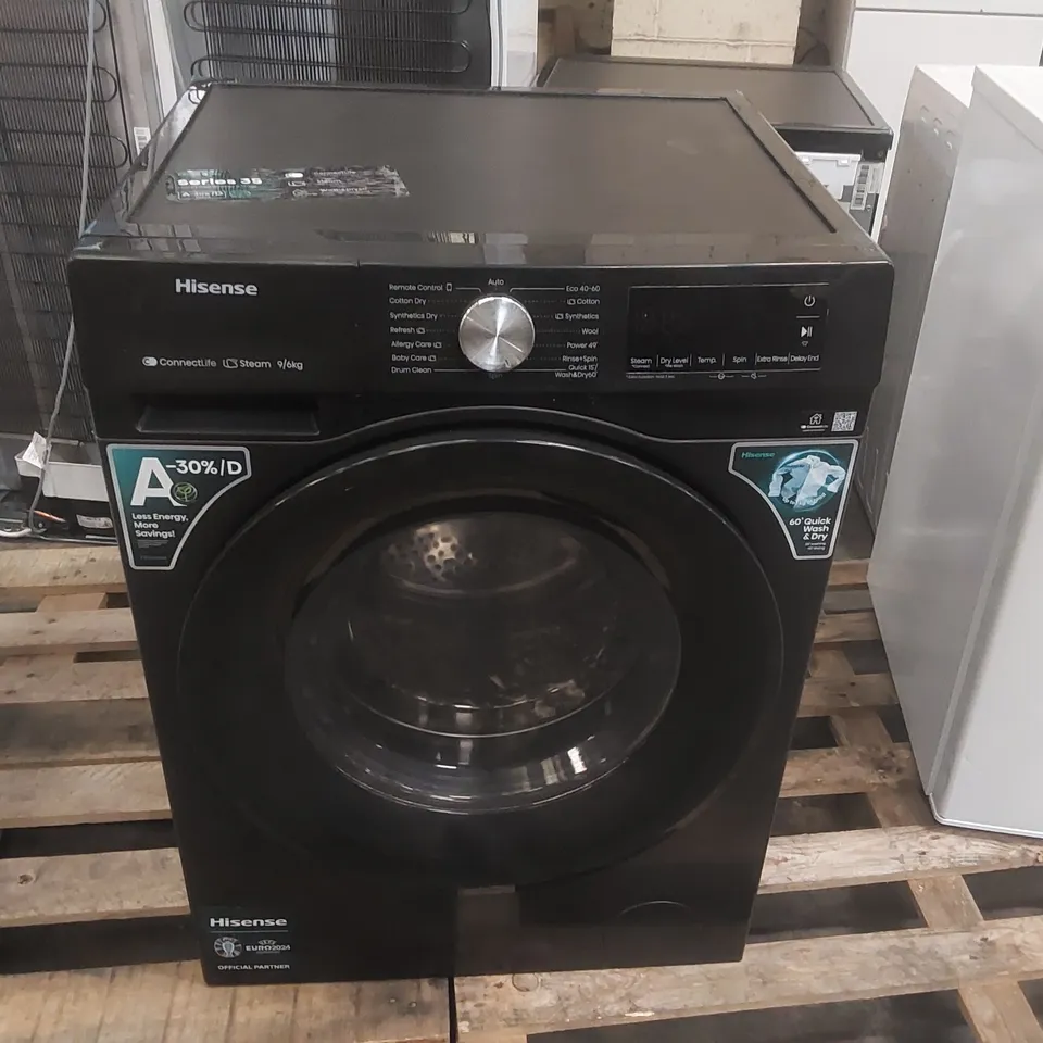 HISENSE WD3S9043BB3 3S SERIES WIFI-ENABLED 9 KG WASHER DRYER - BLACK