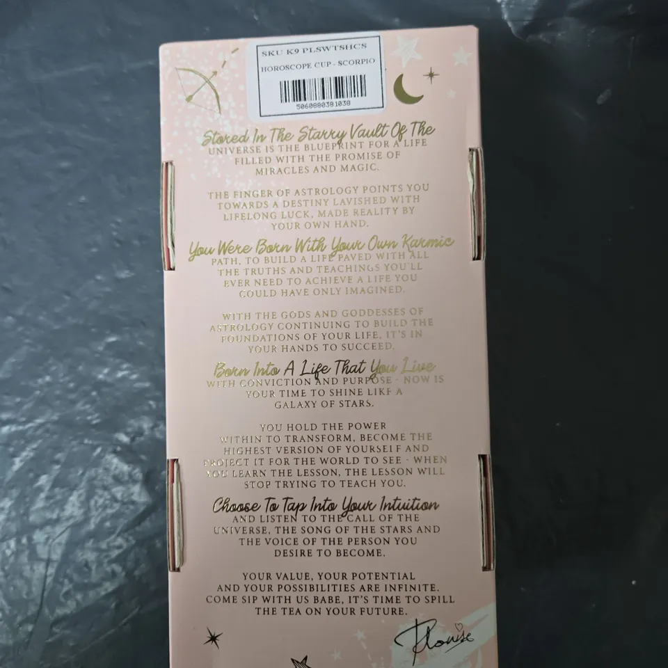 PLOUISE SIPPIN' WITH THE SIGNS HOROSCOPE CUP – SCORPIO