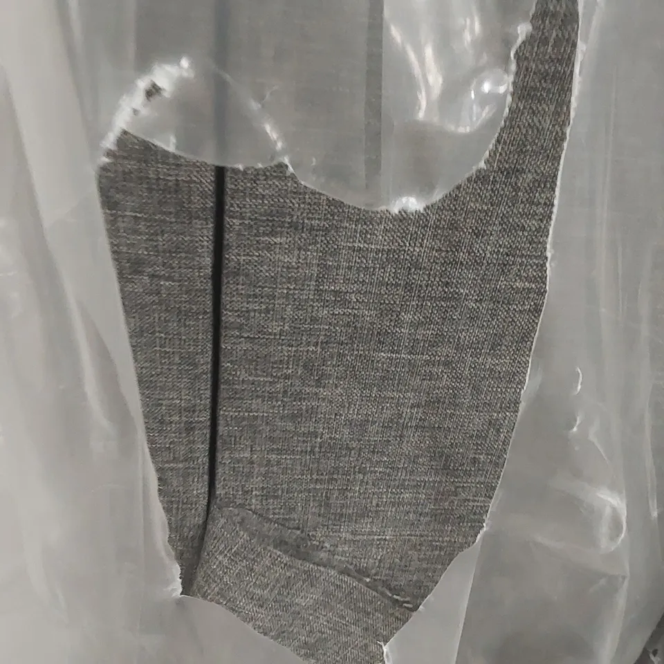 BAGGED LUXURY DIVAN BASE, 3FT SINGLE, GREY TWEED, 2 DRAWERS