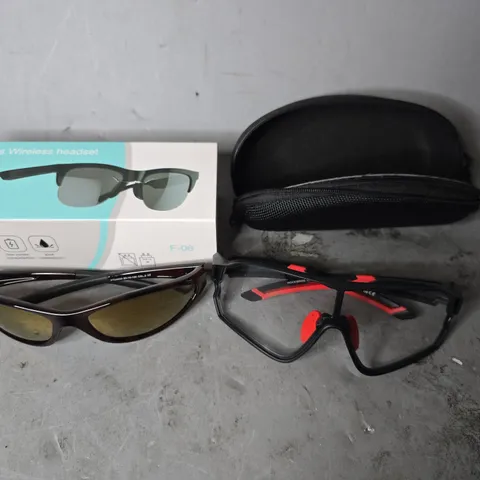 APPROXIMATELY 10 ASSORTED VISION CARE ITEMS TO INCLUDE - EYEWEAR GLASSES, CARRY CASES ETC
