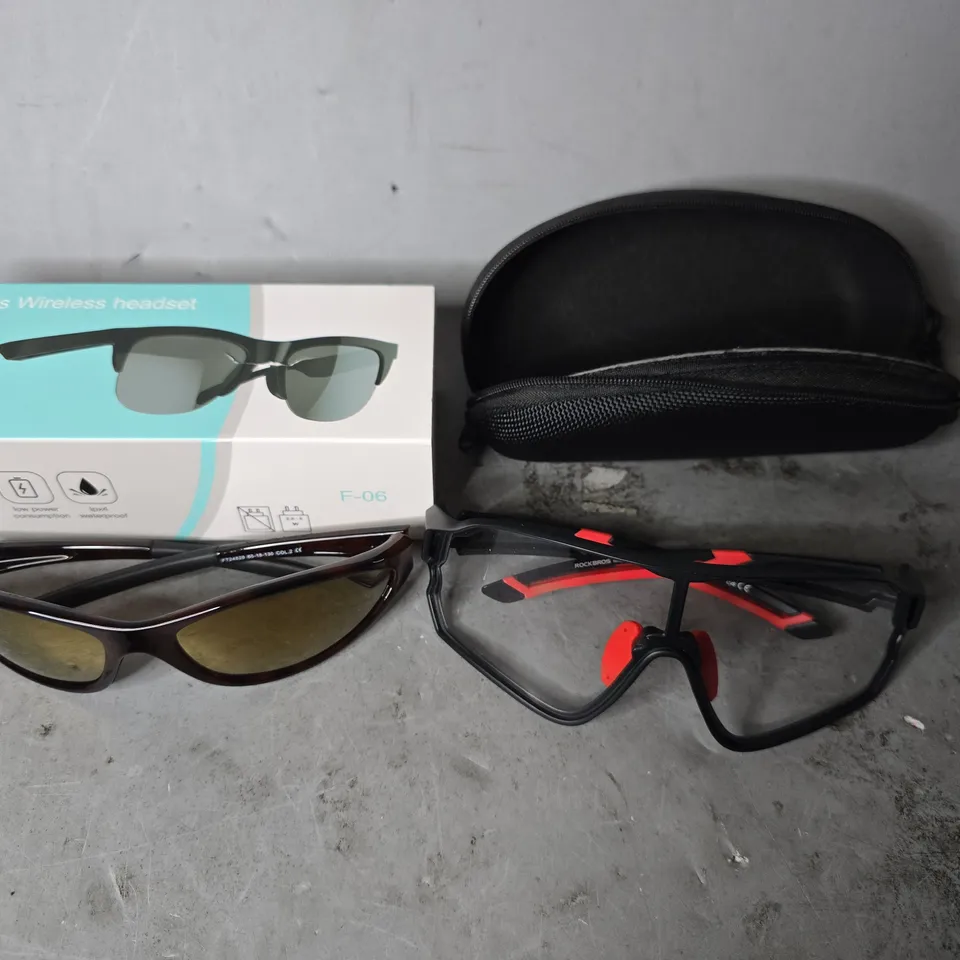 APPROXIMATELY 10 ASSORTED VISION CARE ITEMS TO INCLUDE - EYEWEAR GLASSES, CARRY CASES ETC
