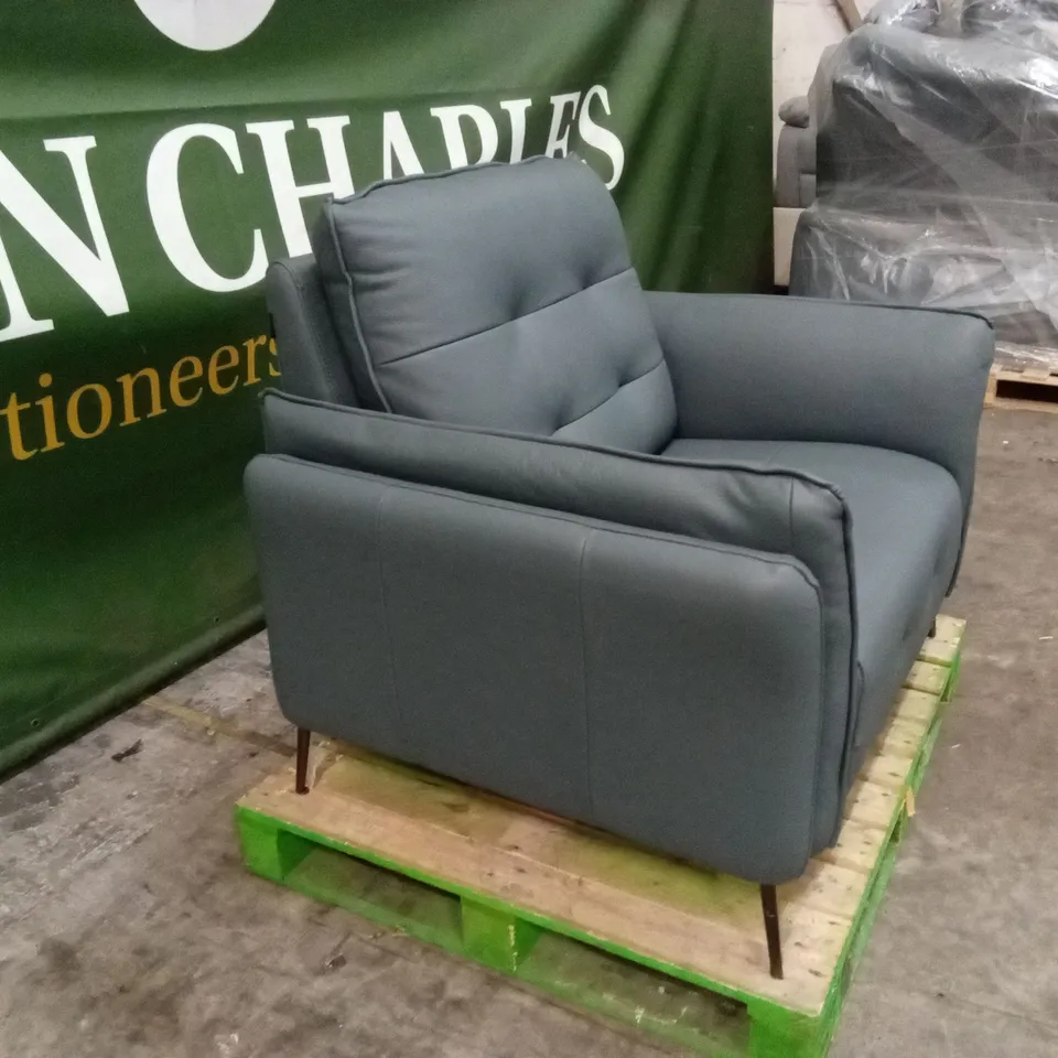 QUALITY DESIGNER ITALIAN MADE BOLZANO LEATHER ARMCHAIR