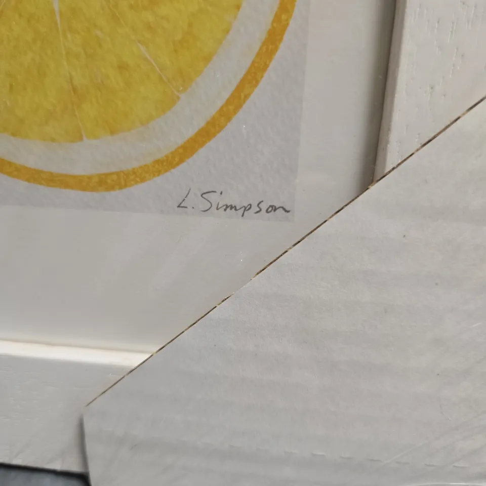 L. SIMPSON LEMON PRINT – FRAMED STILL LIFE