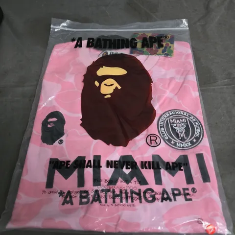 BATHING APE INTER MIAMI FOOTBALL TOP SIZE M 