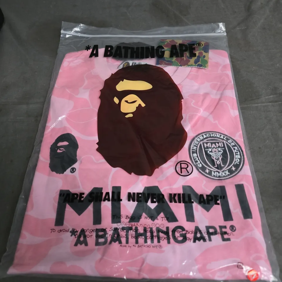 BATHING APE INTER MIAMI FOOTBALL TOP SIZE M 