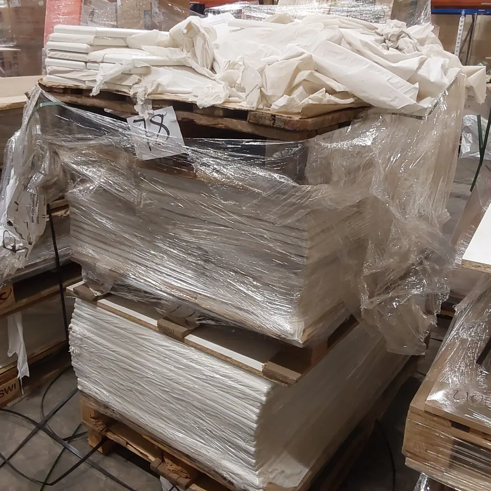 LARGE PALLET OF ASSORTED WOODEN FURNITURE PANELS 