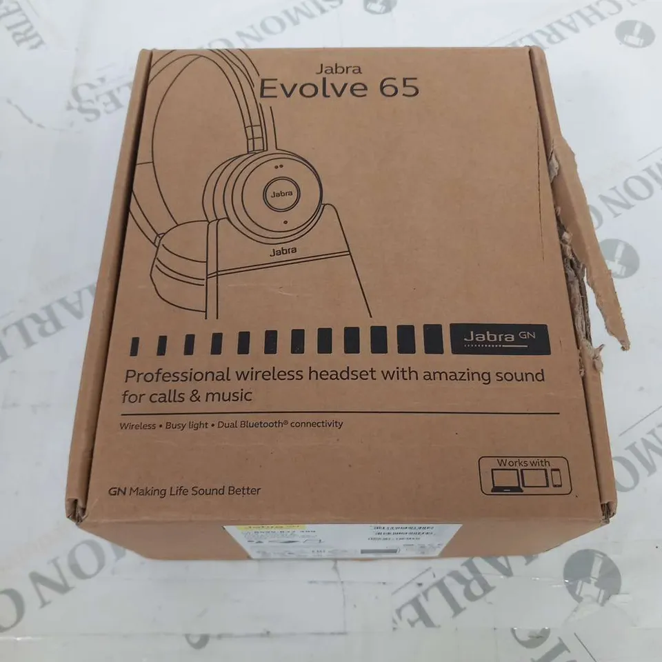 BOXED JABRA EVOLVE 65 HEADSET