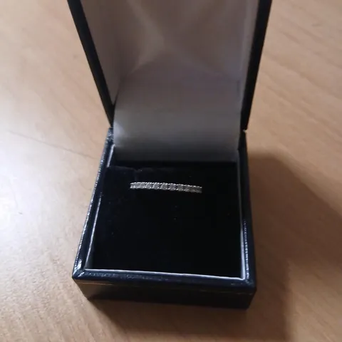 DIAMONIQUE 0.3CT TW PLATINUM PLATED MINI ICON RING STERLING SILVER 
