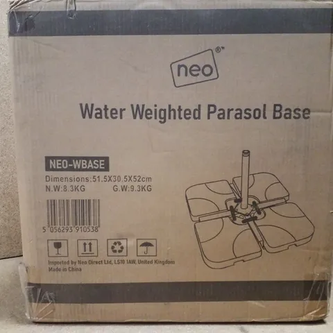 BOXED NEO WATER WEIGHTED PARASOL BASE (1 BOX)