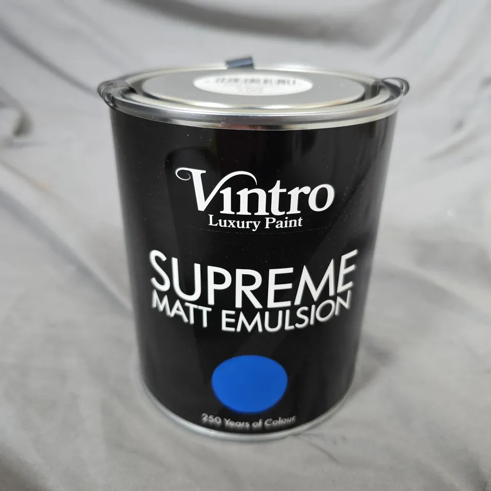 VINTRO LUXURY PAINT SUPREME MATT EMULSION – COBALT, 1 LITRE