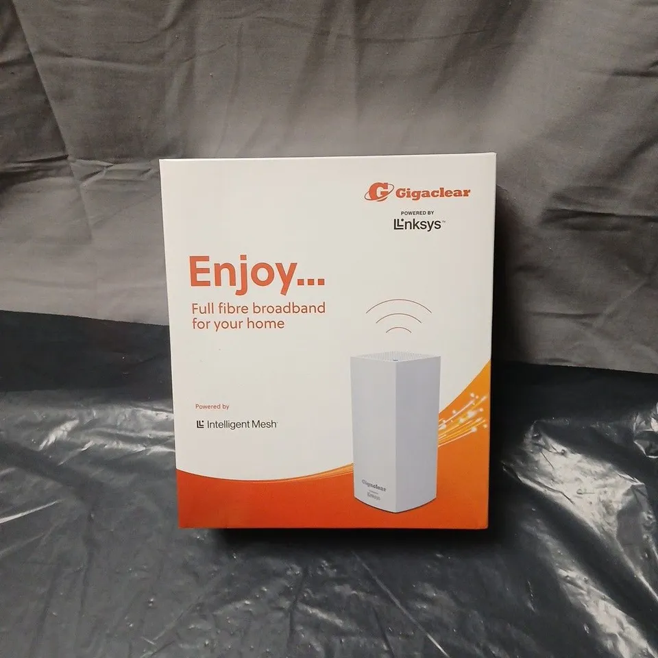 GIGACLEAR FULL FIBRE ROUTER (POWERED BY LINKSYS) – BOXED, SEALED